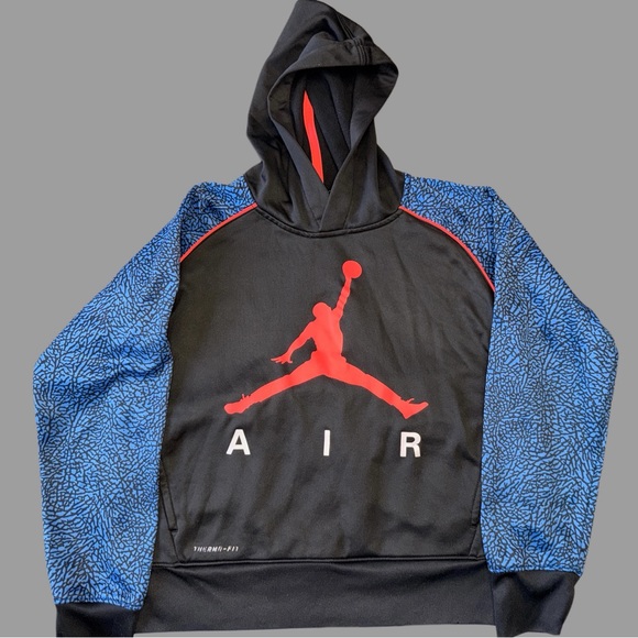 Jordan Other - Jordan Jumpman Air Therma-FIT Hoodie | Boys M | Elephant Print | Like New